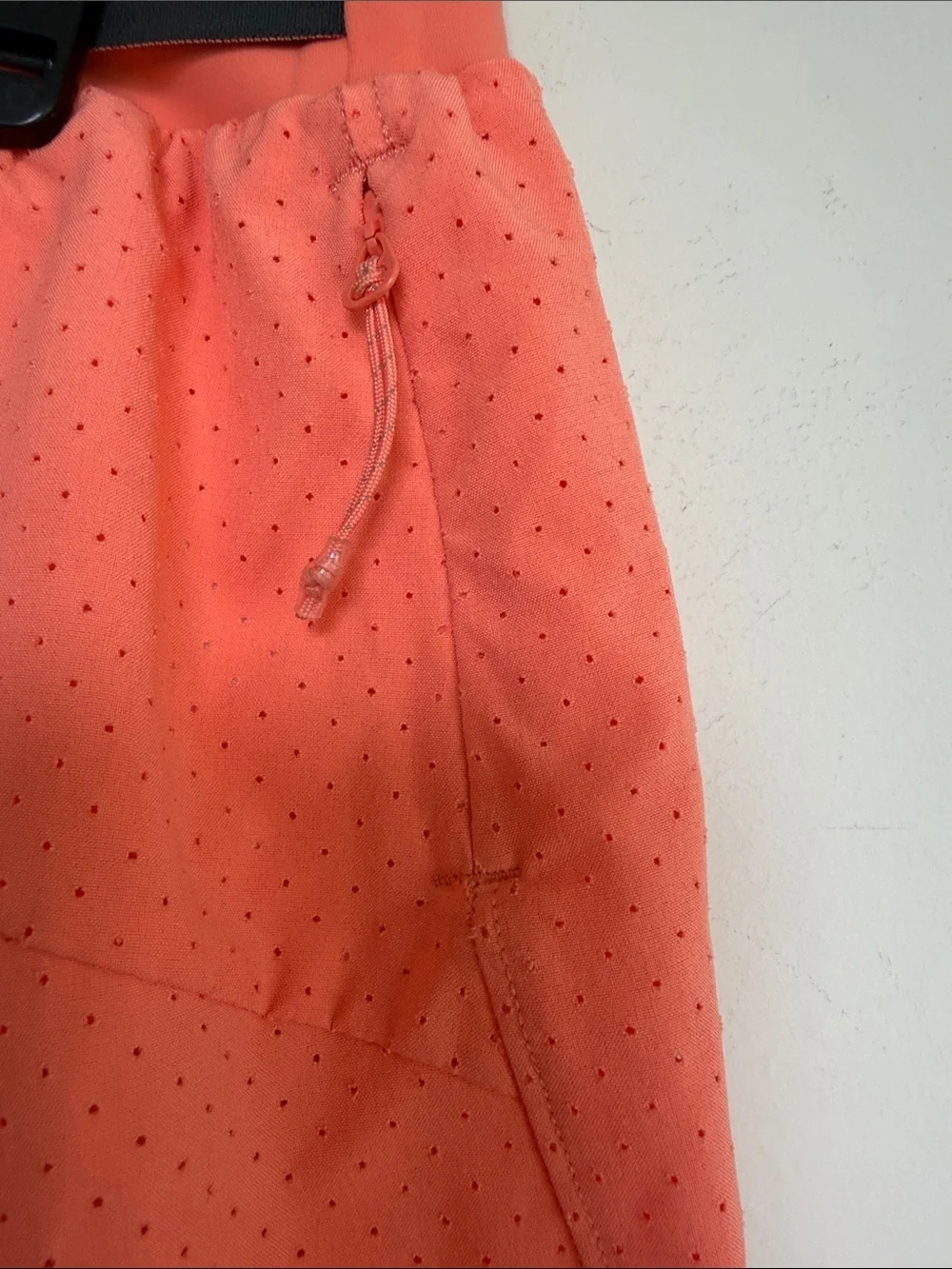 lululemon athletica Coral Perforated Drawstring Athletic Shorts